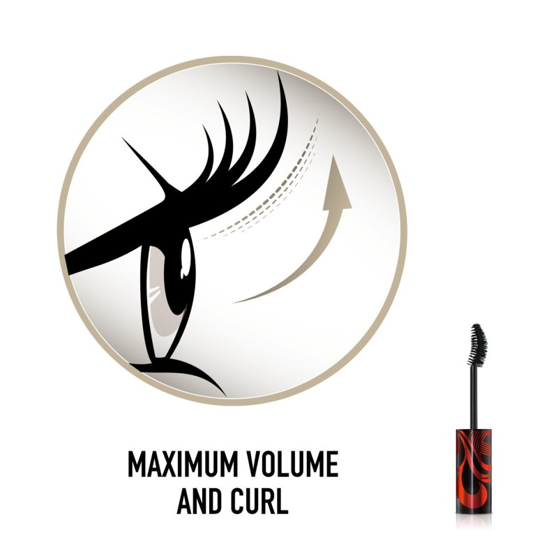 Max Factor 2000 Calorie Curl Addict Mascara 11ml Black