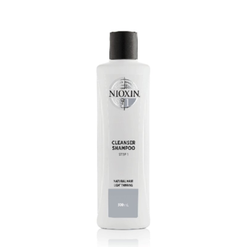 Nioxin 3-Part System 1 Natural Hair with Light Thinning Hair Treatment Scalp Therapy Hair Thickening Treatment Shampoo
