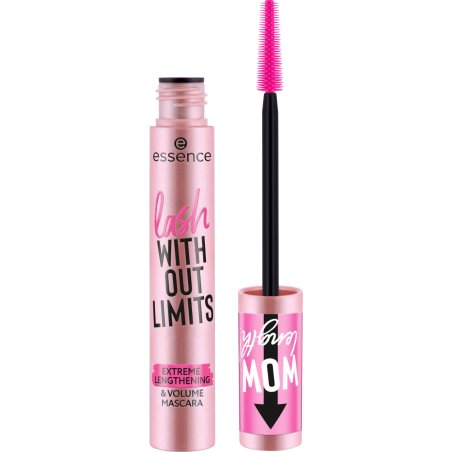 Essence Lash Without Limits Extreme Lengthening and Volume Mascara 01 Extra Black Volumizing and Lengthening Vegan