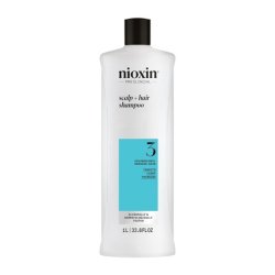 Nioxin Scalp Hair System 3 Shampoo Deep Cleansing Shampoo for Colored, Dry & Damaged Hair Prevents Thinning Hair with