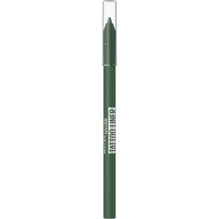 Maybelline New York Gel Eyeliner Waterproof and Long-Lasting Gel Pencil Up to 36 Hours Tattoo Liner 817 Vivid Green