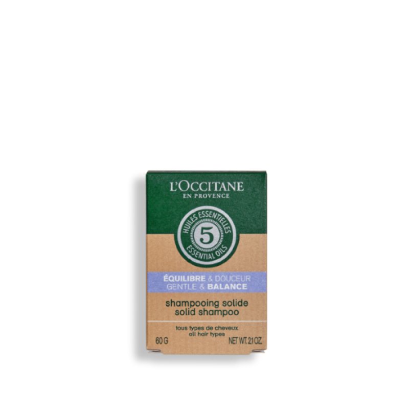 L'Occitane Aromachologie Gentle & Balance Solid Shampoo 60 g Shampoing solide Non-professionnel Femmes