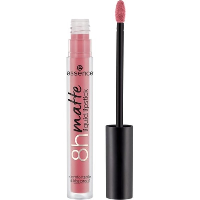 Essence 8H Matte Liquid Lipstick No. 15 Pink Long-Lasting Matte Vegan Waterproof Oil-Free Preservative-Free 2.5ml