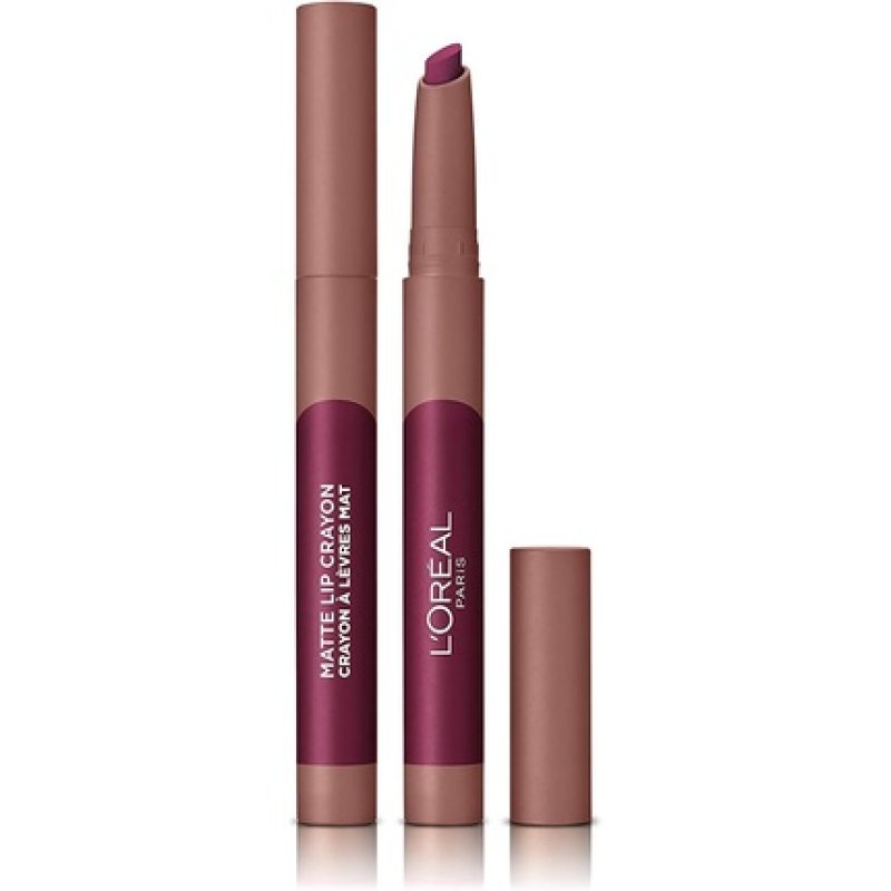 L'Oreal Paris Infallible Very Matte Lip Crayon Lipstick Smudge Proof Plum 108 Sizzling Sugar 1.3g