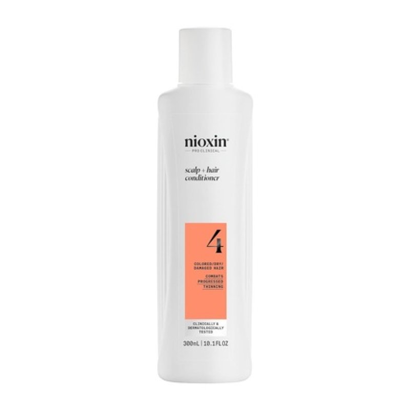 Nioxin System 4 Scalp Hair Conditioner 300ml - Strengthening Conditioner for Damaged Hair