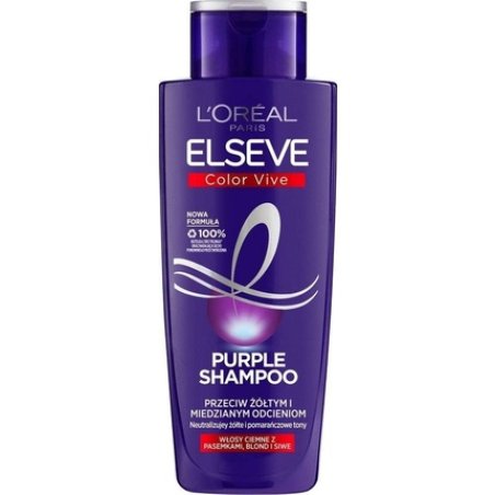 L'Oreal Elvive Colour Protect Anti-Brassiness Purple Shampoo Hair Care 200ml