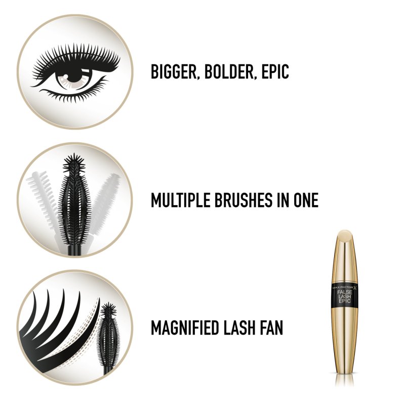 Max Factor False Lash Epic, Black, 13.1ml