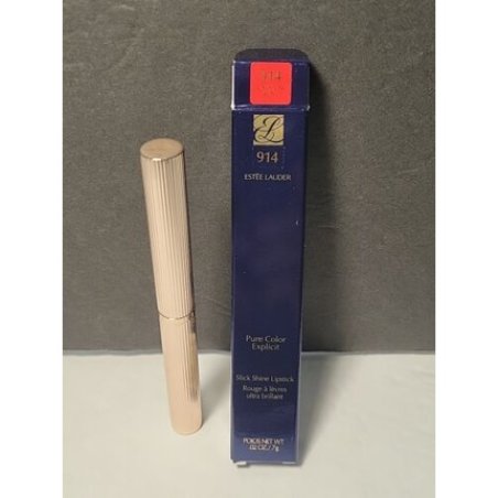 Estee Lauder Pure Color Smooth Gloss Lipstick 914 Adrenaline Rush New in Box