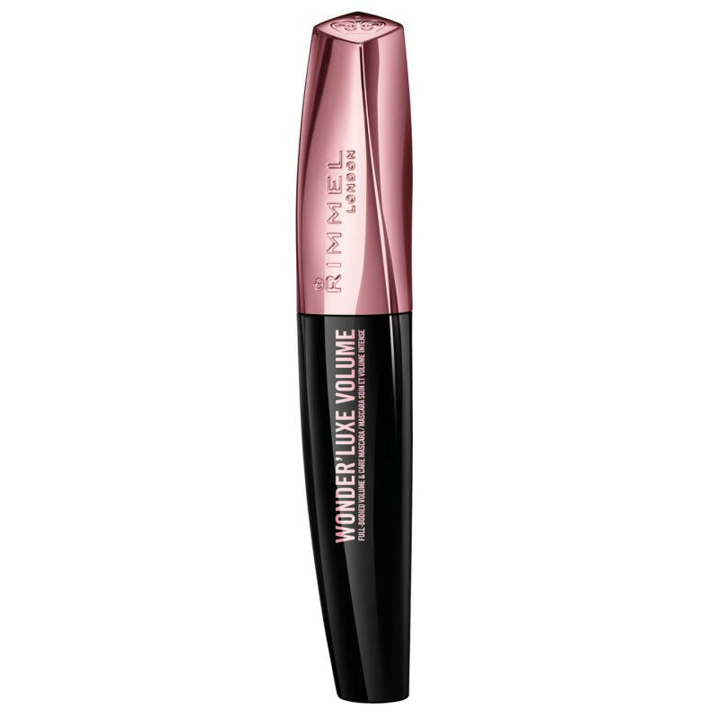 Rimmel Extreme Black Mascara Volumising Liquid Eye Cosmetic Brush Wonder'Luxe Volume Standard Female Eyelash 1