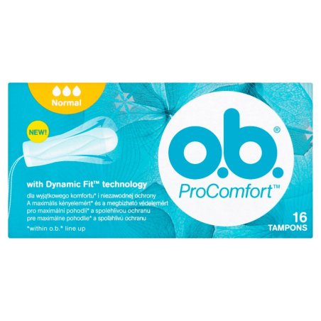 o.b. ProComfort Tampons with Easy Insertion and Reliable Protection