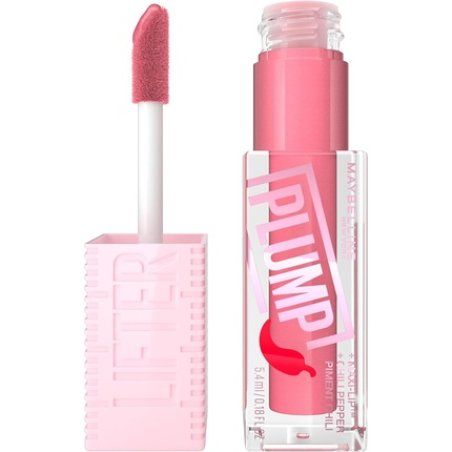 Maybelline New York Lifter Plump Lip Gloss Lasting Plump Heated Formula with Hyaluronic Acid and Chilli Pepper XL Wand