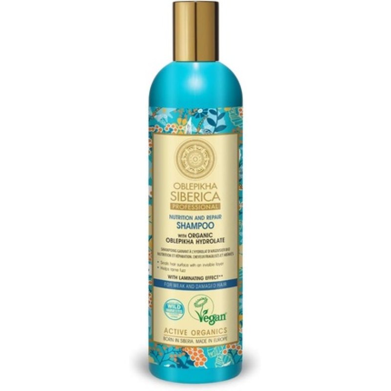 Natura Siberica Professional Oblepikha Nutrition and Repair Shampoo for Weak and Damaged Hair