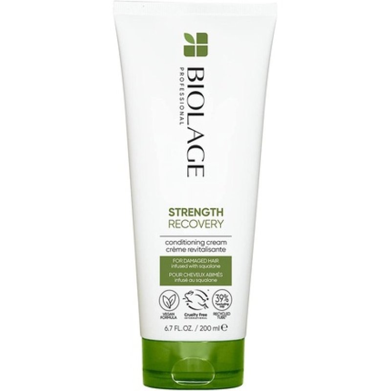 Biolage Professional Strength Recovery Nourishing Conditioning Cream with Vegan Squalane for Damaged Hair 200ml