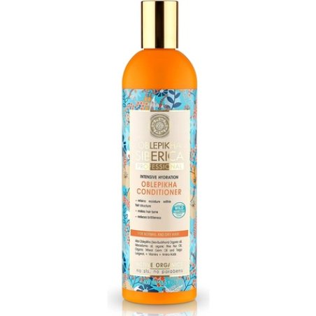 Natura Siberica Oblepikha Intensive Hydration Conditioner for Normal and Dry Hair with Organic Oblepikha Hydrolate 400ml