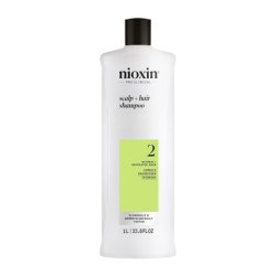 Nioxin System 2 Scalp Hair Shampoo 1000ml - Shampoo for Natural Hair with Advanced Thinning