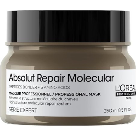 L'Oréal Professional Absolut Repair Molecular Rinse-Off Hair Mask Conditioner for Extra Detangling 250ml
