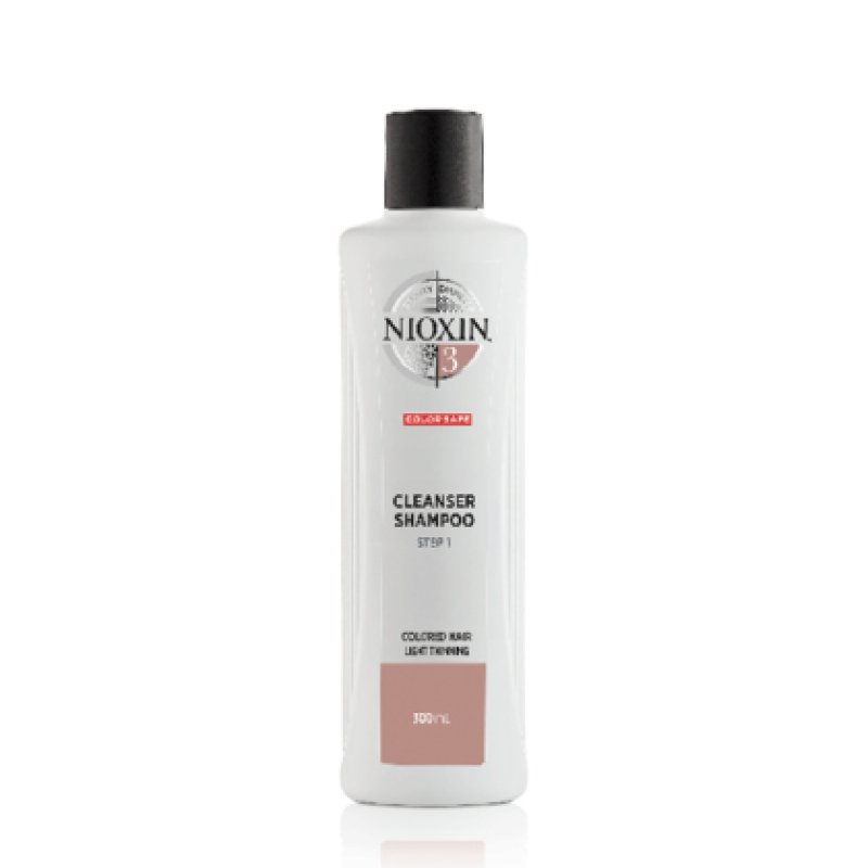 Nioxin 3-Part System System 3 Colored Hair with Light Thinning Hair Treatment Scalp Therapy Hair Thickening Treatment