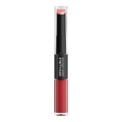 L'Oreal Paris Infaillible 2-Step 501 Timeless Red, Lipstick For 24 Hours 5ml