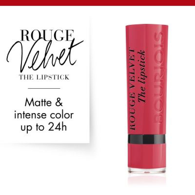 Bourjois Rouge À Lèvres Rouge Velvet The Lipstick 04 Hip Hip Pink 2.4g