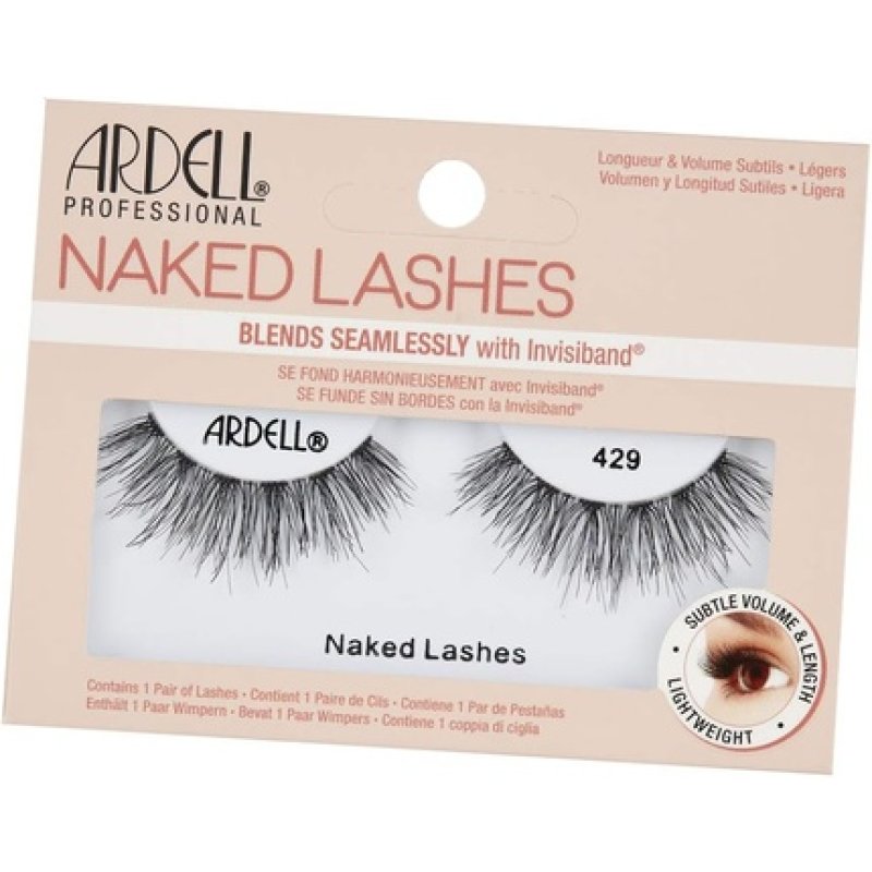 ARDELL Naked Lashes 429 Natural Real Hair False Eyelashes - Vegan and Reusable 1 Pair