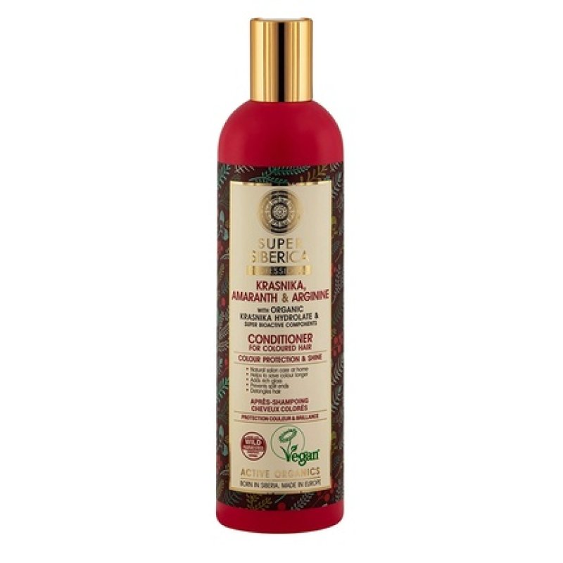 Natura Siberica Super Cranberry Amaranth & Arginine Conditioner for Colored Hair 400ml