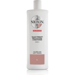 Nioxin 3-Part System 3 Colored Hair with Light Thinning Hair Treatment Scalp Therapy Hair Thickening Treatment
