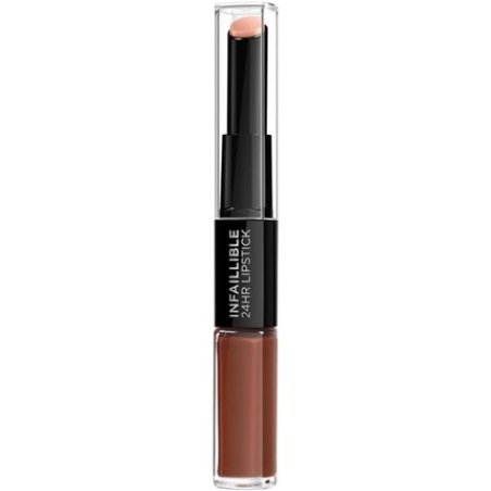 L'Oreal Paris Infallible 24HR 2 Step Lipstick 117 Perpetual Brown 1 Count