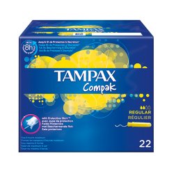TAMPAX Compak Regular, 22 pcs