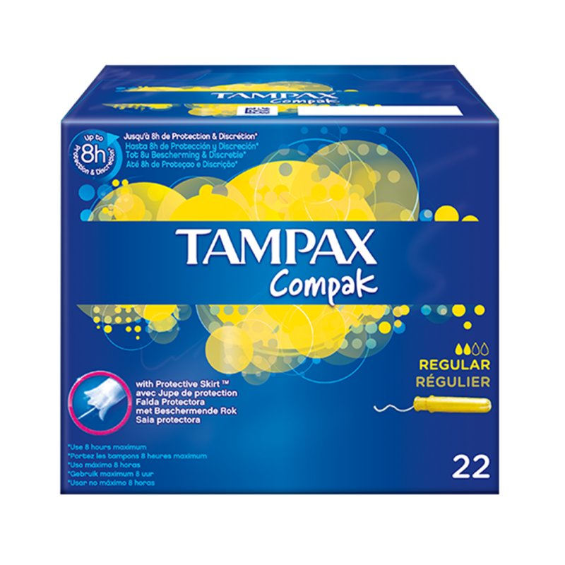 TAMPAX Compak Regular, 22 pcs
