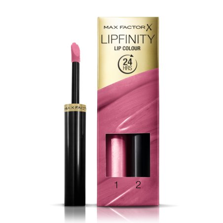 Max Factor Lipfinity Lip Colour, 040 Vivacious, 2.3ml/1.9g