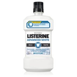 LISTERINE Advanced White Mild Taste Mouthwash 1000ml - LISTERINE