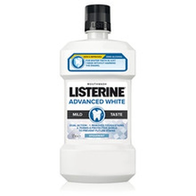 LISTERINE Advanced White Mild Taste Mouthwash 1000ml - LISTERINE