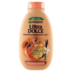 Garnier Ultra Dolce Vanilla And Papaya Pulp Shampoo For Long Hair - 250 Ml