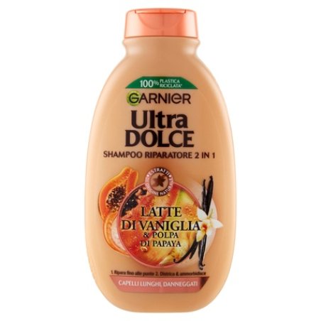 Garnier Ultra Dolce Vanilla And Papaya Pulp Shampoo For Long Hair - 250 Ml