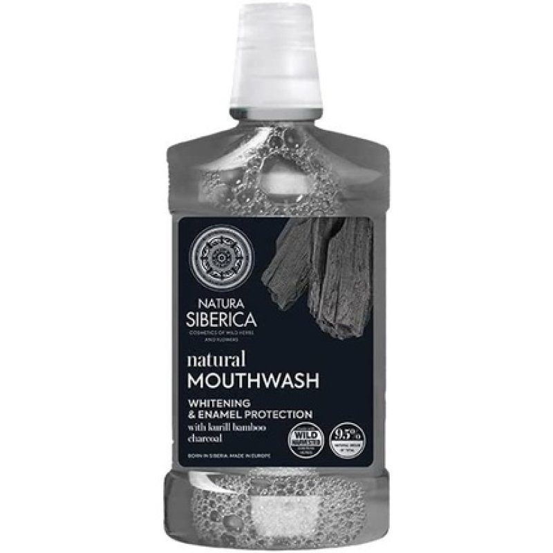 Natura Siberica Bamboo Charcoal Whitening & Enamel Protection Mouthwash 520ml