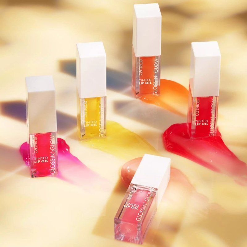 Catrice Glossin' Glow Tinted Lip Oil High Shine Moisturizing Lip Stain with Cherry and Pomegranate Oil 20 Drama Mama