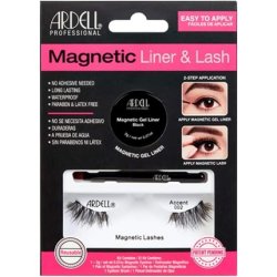 ARDELL Professional Magnetic Liner & Lash Accent 002 Black Reusable Real Hair Magnetic Eyelashes with Gel Eyeliner and