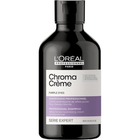 L'Oréal Professionnel Serie Expert Chroma Crème Neutralising Shampoo for Blonde to Platinum Blonde Hair 300ml