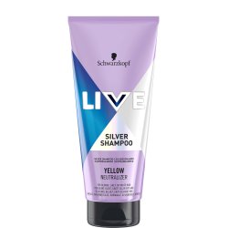 Schwarzkopf Live Silver Shampoo Neutralizes Yellow Color 200ml