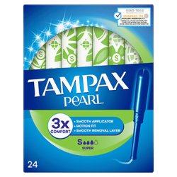 Tampax Pearl Super Tampons 24 Pack