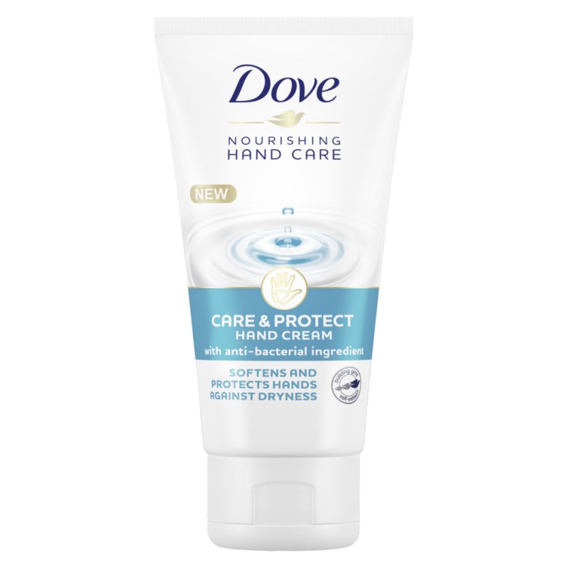 Dove Care and Protect Hand Care Nourishing Hand Cream Against Dry Hands with Antibacterial Ingredient 75ml
