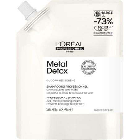 L'Oréal Professionnel Metal Detox Shampoo Sulphate Free for Breakage and Colour Protection Smoother and Shinier Hair