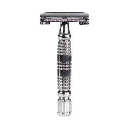 Beter Classic Metal Safety Razor Set with 5 Stainless Steel Replacement Blades