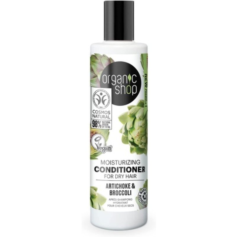 Organic Shop Moisturizing Conditioner for Dry Hair Artichoke and Broccoli 280ml