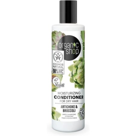 Organic Shop Moisturizing Conditioner for Dry Hair Artichoke and Broccoli 280ml
