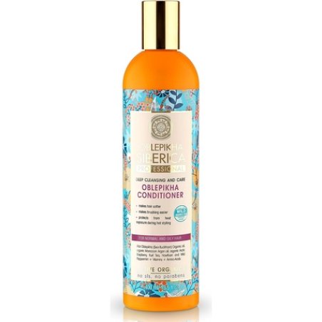 Natura Siberica Oblepikha Deep Cleansing and Care Conditioner for Normal and Oily Hair with Organic Oblepikha Hydrolate