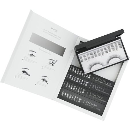 Nanolash DIY Eyelash Extensions Starter Kit with Bonder, Sealer, Remover, Applicator - Innocent