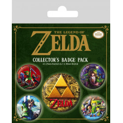 ZELDA - Pack 5 Badges - The Legend of Zelda CLASSIC