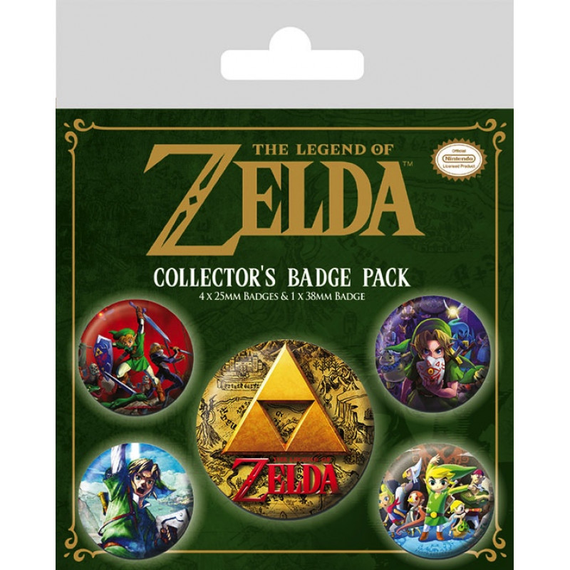 ZELDA - Pack 5 Badges - The Legend of Zelda CLASSIC