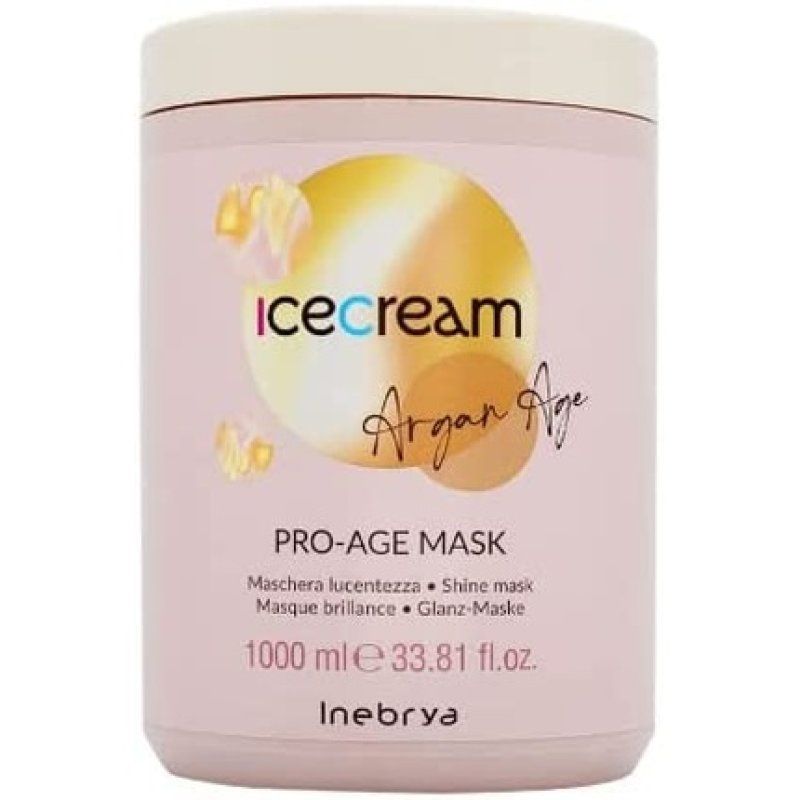 MASCARILLA REESTRUCTURANTE BRILLO PRO-AGE ACEITE ARGAN 1000ML NEW INEBRYA